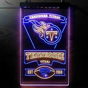 Tennessee Titans EST 1960 Neon-Like LED Sign