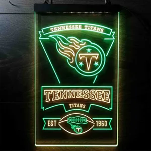 Tennessee Titans EST 1960 Neon-Like LED Sign