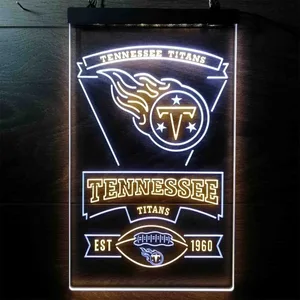 Tennessee Titans EST 1960 Neon-Like LED Sign