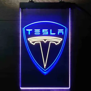 Tesla Logo Neon-Like LED Sign