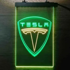 Tesla Logo Neon-Like LED Sign