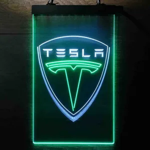 Tesla Logo Neon-Like LED Sign