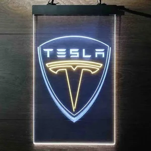 Tesla Logo Neon-Like LED Sign