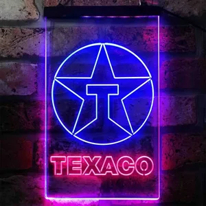 Texaco Logo Neon-Like LED Sign