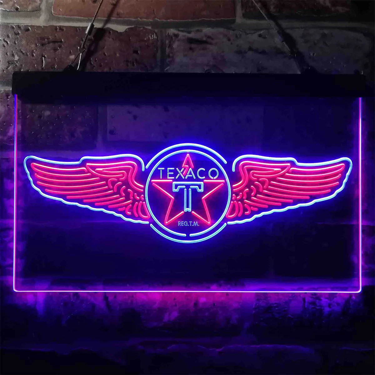 Texaco Vintage Reg T.M. Neon-Like LED Sign