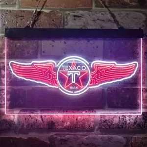 Texaco Vintage Reg T.M. Neon-Like LED Sign