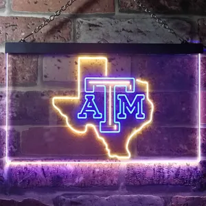 Texas A&M Aggies Logo Neon-Like LED Sign