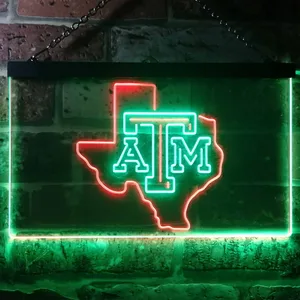 Texas A&M Aggies Logo Neon-Like LED Sign