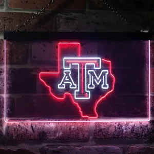 Texas A&M Aggies Logo Neon-Like LED Sign