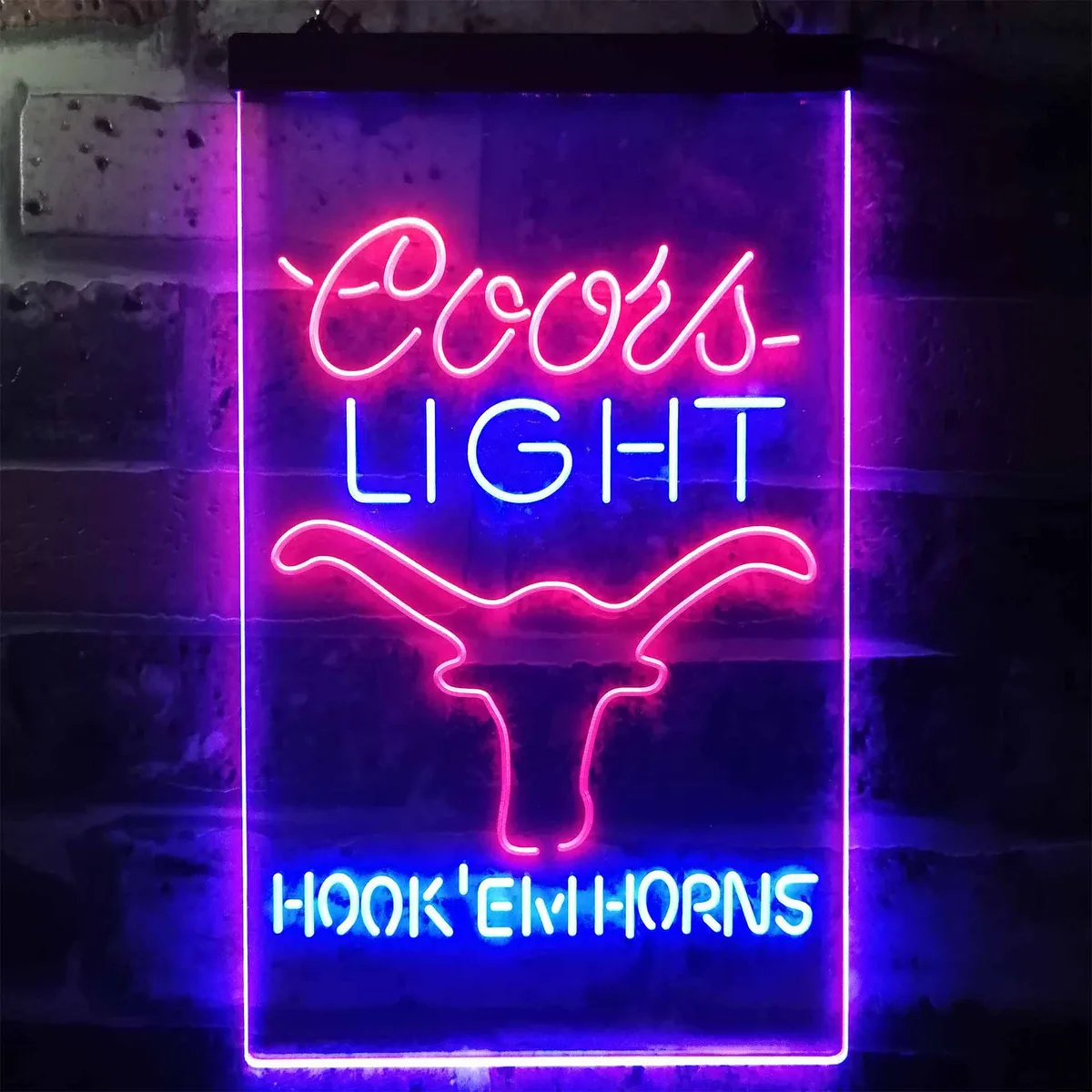 Texas Longhorns Coors Light Neon-Like LED Sign