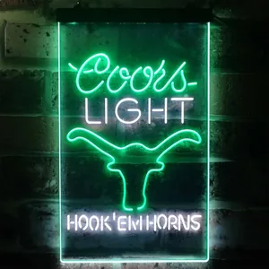 Texas Longhorns Coors Light Neon-Like LED Sign