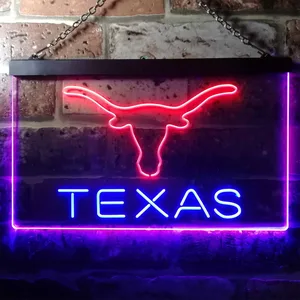 Texas Longhorns Logo 1 Neon-Like LED Sign