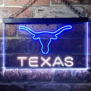 Texas Longhorns Logo 1 Neon-Like LED Sign
