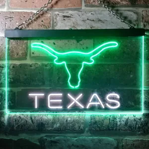 Texas Longhorns Logo 1 Neon-Like LED Sign