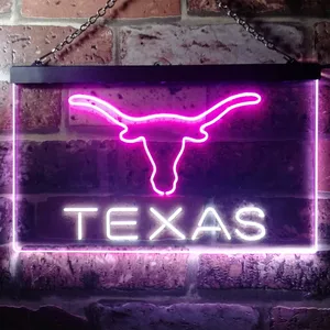 Texas Longhorns Logo 1 Neon-Like LED Sign