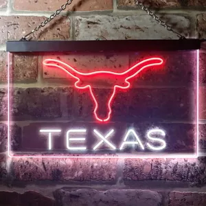 Texas Longhorns Logo 1 Neon-Like LED Sign