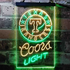Texas Rangers Coors Light Neon-Like LED Sign