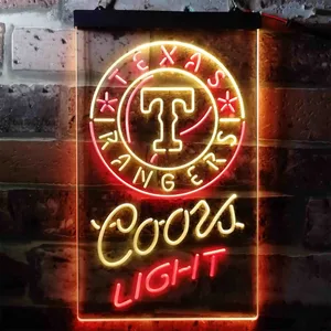 Texas Rangers Coors Light Neon-Like LED Sign