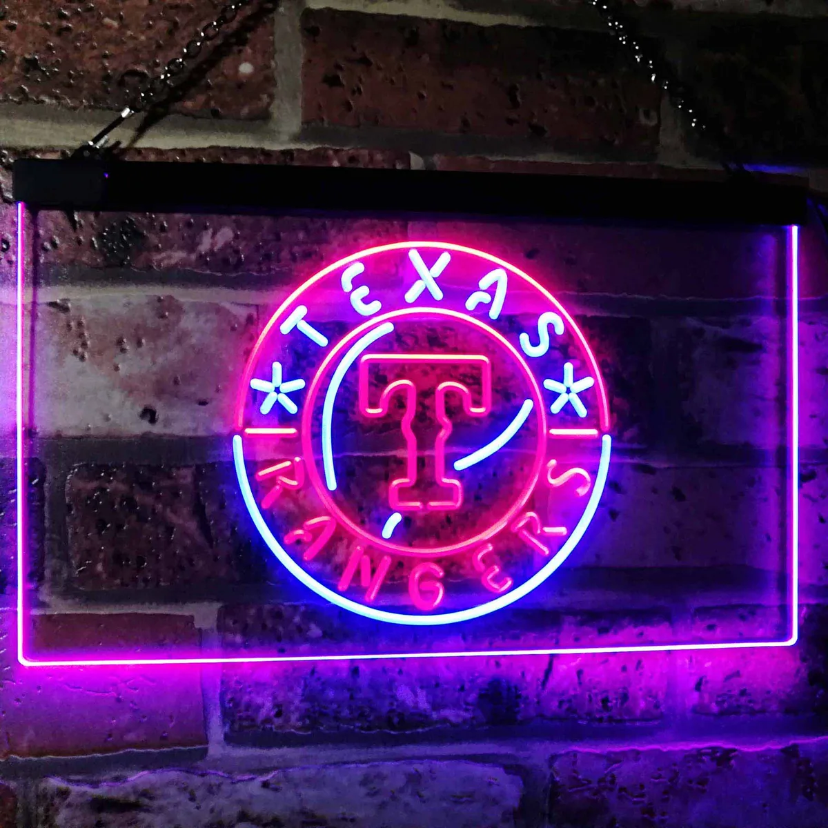 Texas Rangers Logo 1 Neon-Like LED Sign
