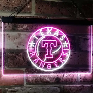 Texas Rangers Logo 1 Neon-Like LED Sign