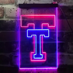 Texas Tech Red Raiders Logo 1 Neon-Like LED Sign