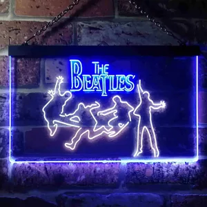 The Beatles Silhoutte Neon-Like LED Sign