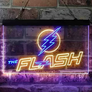 The Flash Logo Neon-Like LED Sign