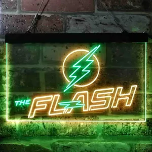 The Flash Logo Neon-Like LED Sign
