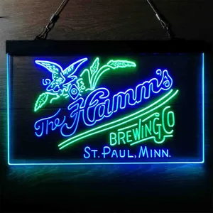The Hamm's Brewing Company Logo Neon-Like LED Sign