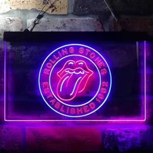The Rolling Stones Established 1962 Neon-Like LED Sign