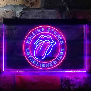 The Rolling Stones Established 1962 Neon-Like LED Sign