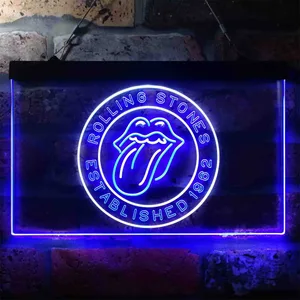 The Rolling Stones Established 1962 Neon-Like LED Sign