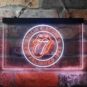 The Rolling Stones Established 1962 Neon-Like LED Sign