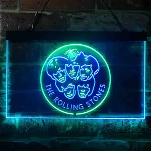 The Rolling Stones Faces Neon-Like LED Sign
