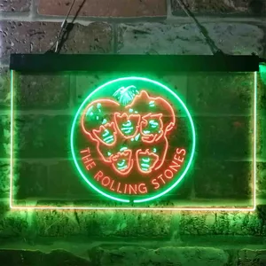 The Rolling Stones Faces Neon-Like LED Sign