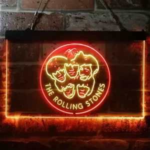 The Rolling Stones Faces Neon-Like LED Sign