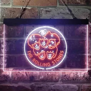 The Rolling Stones Faces Neon-Like LED Sign