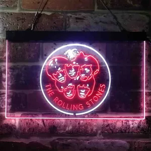 The Rolling Stones Faces Neon-Like LED Sign