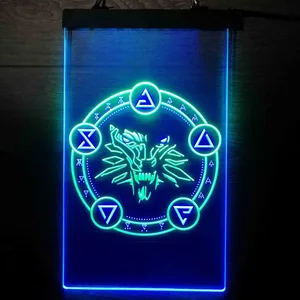 The Witcher Symbol Neon-Like LED Sign