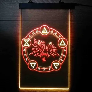 The Witcher Symbol Neon-Like LED Sign