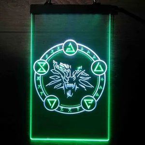 The Witcher Symbol Neon-Like LED Sign