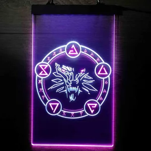 The Witcher Symbol Neon-Like LED Sign