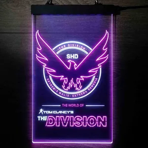 Tom Clancy's The Division Logo Neon-Like LED Sign