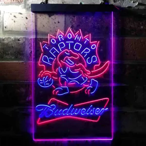 Toronto Raptors Budweiser Neon-Like LED Sign