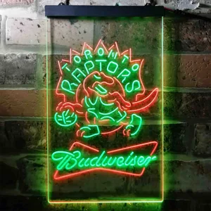 Toronto Raptors Budweiser Neon-Like LED Sign