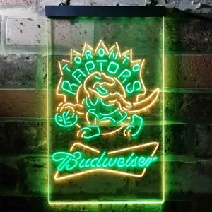 Toronto Raptors Budweiser Neon-Like LED Sign