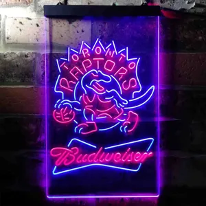 Toronto Raptors Budweiser Neon-Like LED Sign