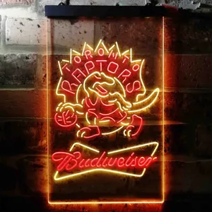 Toronto Raptors Budweiser Neon-Like LED Sign