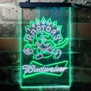 Toronto Raptors Budweiser Neon-Like LED Sign