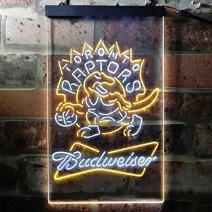 Toronto Raptors Budweiser Neon-Like LED Sign